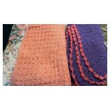 2 Crocheted Throws