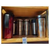 6 travel mugs