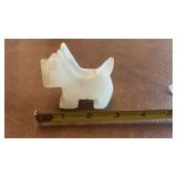 Vintage hand-carved white onyx/alabaster Scottish