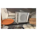 Potable Heater/Fan, red terra cotta plate