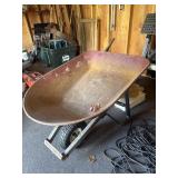 Metal wheelbarrow