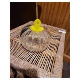 Hand blown pumpkin