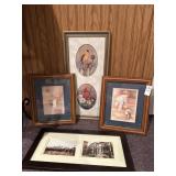Lot of 4 wall art