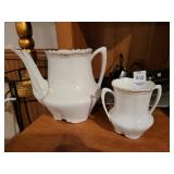 Pitcher and sugar bowl
