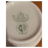 5 ceramic pitchers and misc kitchen ware items