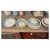 Lot of Blue and White Dishware