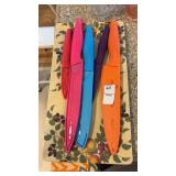 Lot of Knives and Grape Dish