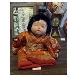 Vintage ceramic Japanese doll