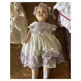 Vintage Porcelain Doll with Cloth Body 24