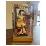 Japanese traditional doll (ningyo) in case