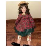 Vinyl and cloth signed collector doll