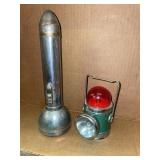 Vintage Wales mini safety lantern & flashlight