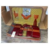 Vintage travel grooming and toiletry kit