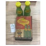 Lot of two squirt bottle salt and pepper shakers