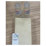 Set of 2 Pepsi mini bottles with box