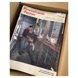 Box of vintage Pennsylvania Farmer magazines