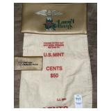 Vintage bank bags& advertising - variety