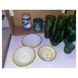 Anchor Hocking Fire-King White Swirl milk glass
