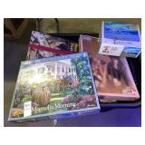 Bin lot variety of puzzles & magazines