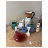 Lot of decorative vases and pitchers