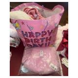 Lot of girls clothes (vary), shoes (size 11),