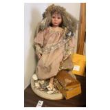 Vintage Porcelain Collector Doll