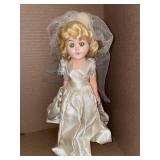 Vintage Hard Plastic Bride Doll -10 inches h
