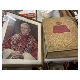 Pope John Paul II framed picture and 1956