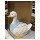 Vintage ceramic goose cookie jar