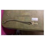 2 cross necklaces