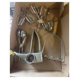 Lot of assorted kitchen tools, beaters, etc