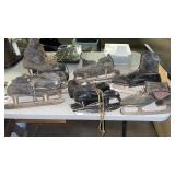 Lot of vintage ice skates