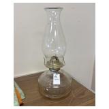 Vintage glass oil lamp