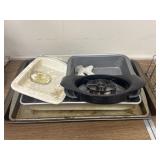 Lot of Pampered Chef pineapple cutter and baking