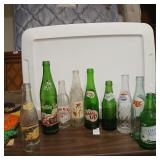 9 vintage bottle lot Mountain Dew, Bubble Up,