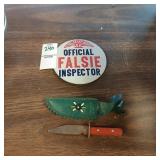 Falsie pin and souvenier letter opener