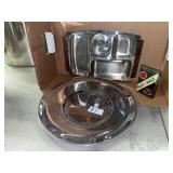 Vintage Snack Platter -Stainless Steel With