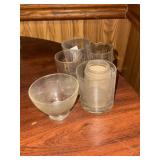 Lot of glass cups