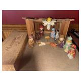Vintage Hickory Farms manger set