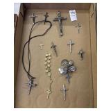Flat of crucifixes, etc