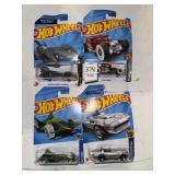 4 unopened hot wheels cars