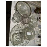Lot of crystal and glassware pieces