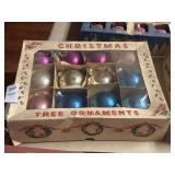 Vintage solid ornaments in box