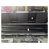 Set of Bose cylindrical radiator loudspeakers in