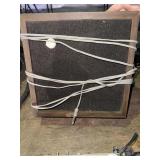 Vintage wooden speaker cabinet