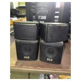 Set of KLH satellite cube speakers