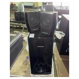 Lot of 6 Panasonic center speakers and subwoofer