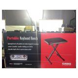Casio X-Style Padded Keyboard Bench- new in box