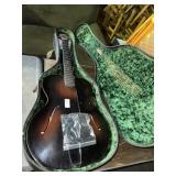 Vintage Gretsch Archtop guitar in case
