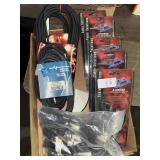 Flat of professional audio cables and others